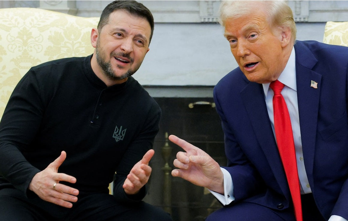 Trump Volodymyr Zelensky Wh Meeting 2025 Poster Picture Photo Print Banner  Booma Prints