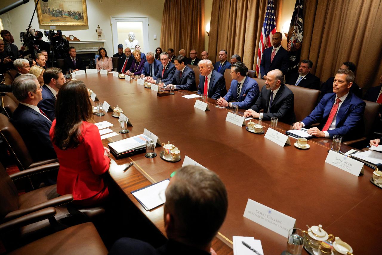 Donald Trump Cabinet Meeting 2025 Poster Picture Photo Print Banner  Booma Prints