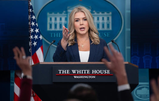 Karoline Leavitt Hands Press Sec Glossy Poster Picture Photo Print Banner  Booma Prints