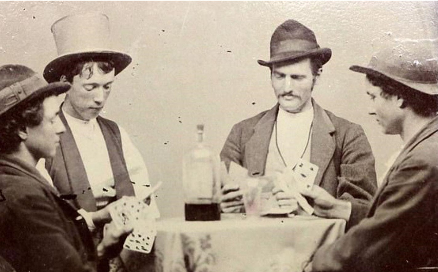 Billy The Kid Playing Cards Glossy Poster Picture Photo Print Banner  Booma Prints