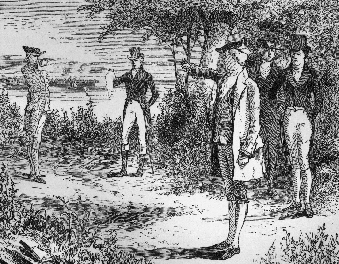 Alexander Hamilton Aaron Burr Duel Nj Poster Picture Photo Print Banner  Booma Prints