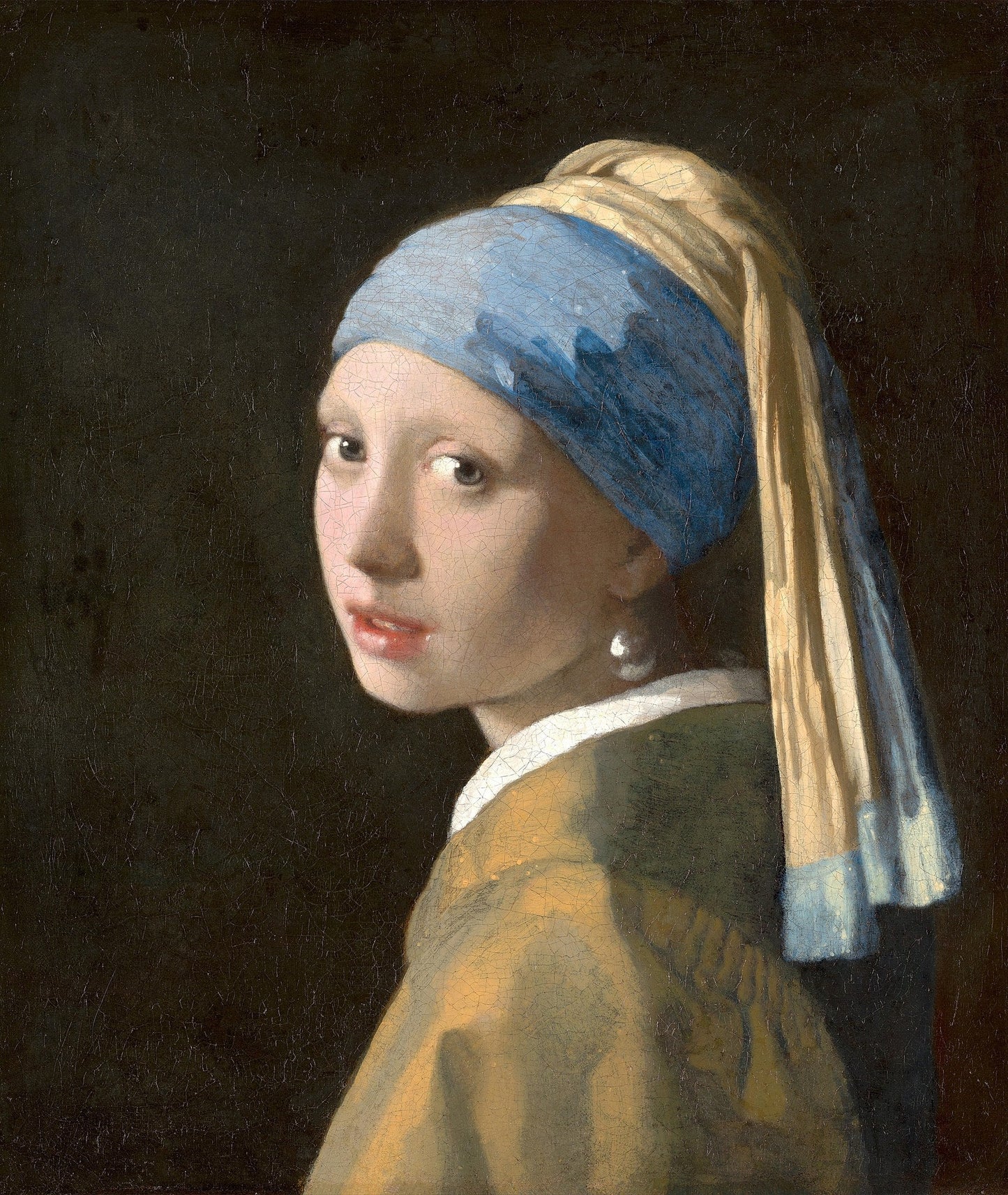 Girl With A Pearl Earring Glossy Poster Picture Photo Print Banner  Booma Prints