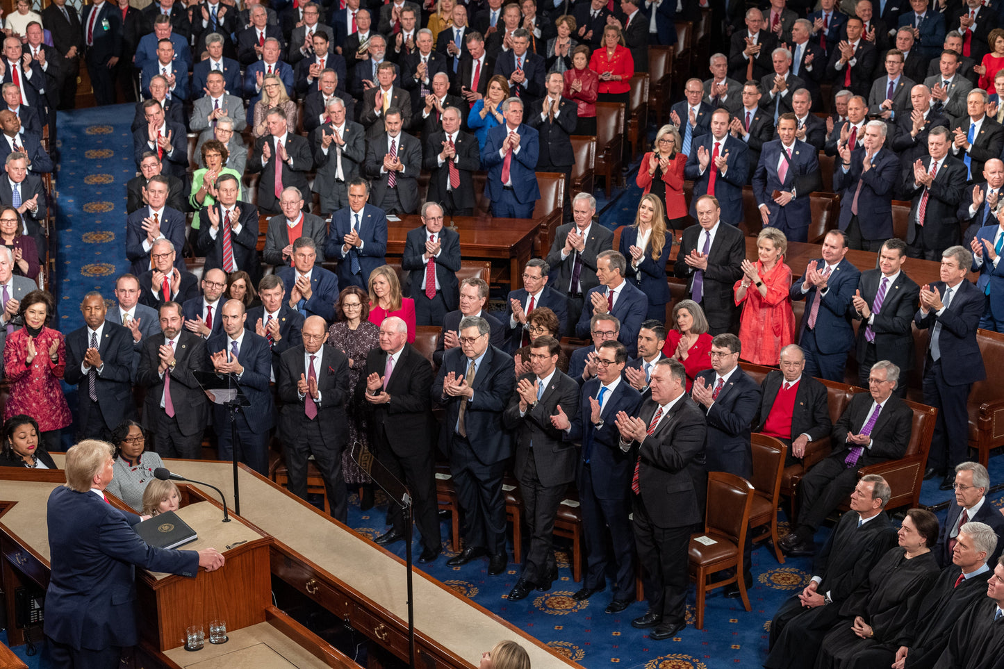Trump Congress Standing Ovation Glossy Poster Picture Photo Print Banner  Booma Prints