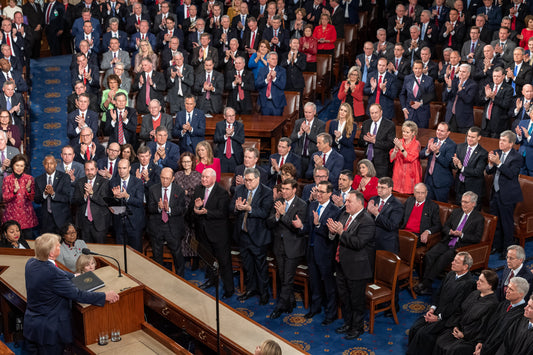 Trump Congress Standing Ovation Glossy Poster Picture Photo Print Banner  Booma Prints