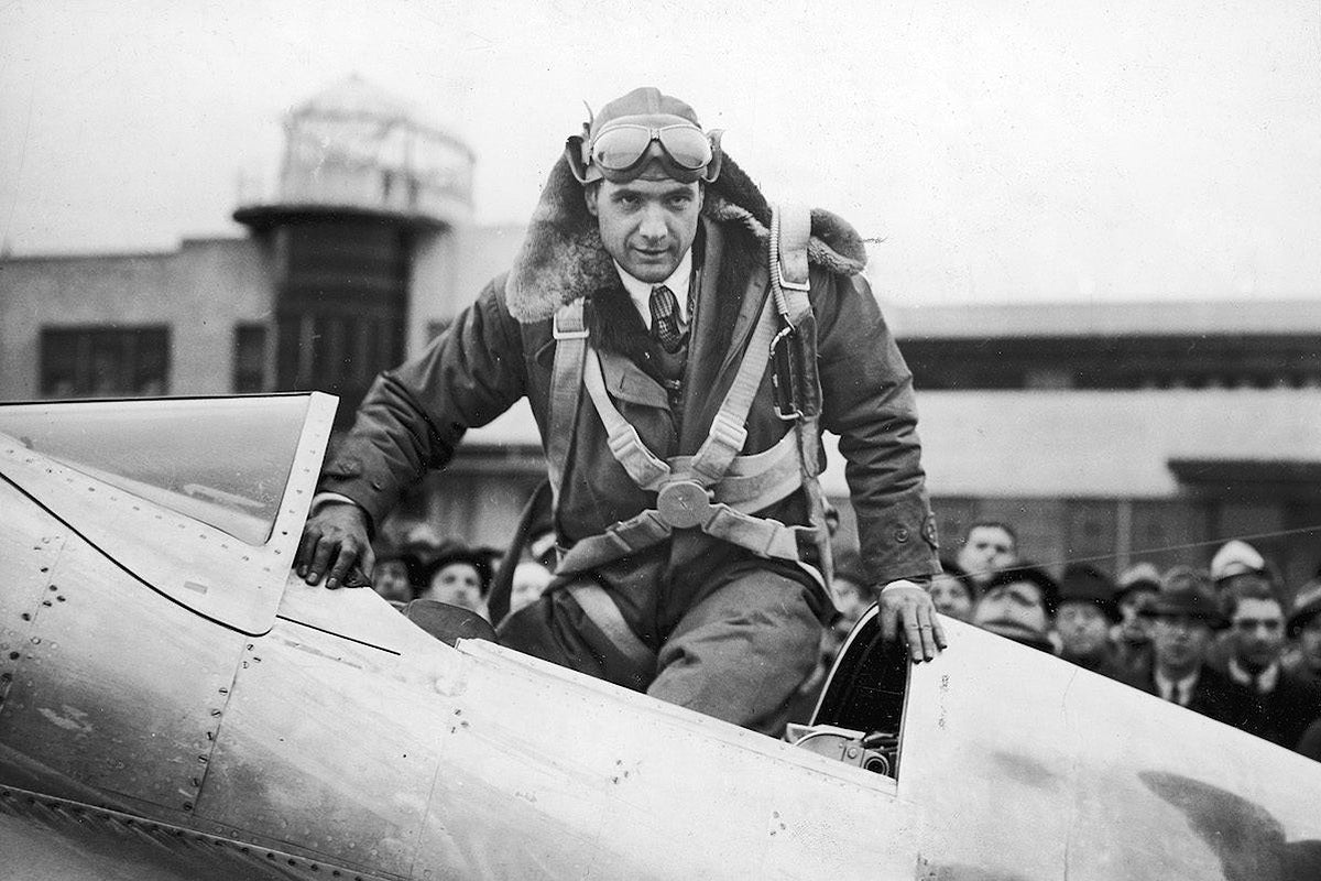 Howard Hughes Flying Glossy Poster Picture Photo Print Banner  Booma Prints