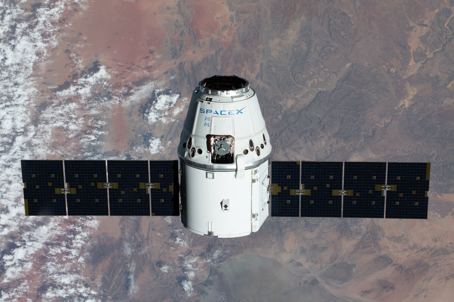 Spacex Dragon Spacecraft Glossy Poster Picture Photo Print Banner  Booma Prints