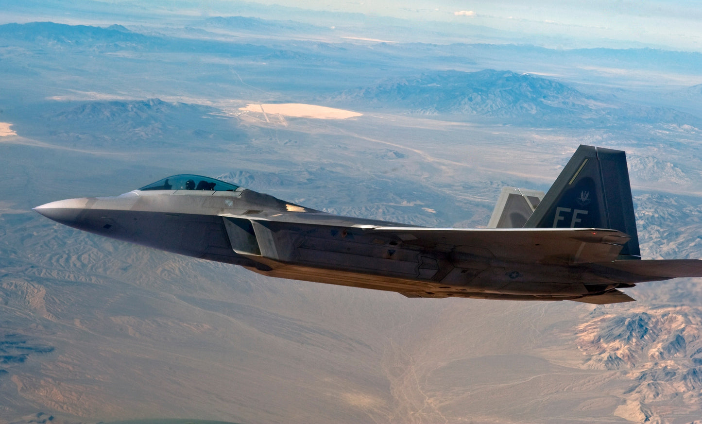 F22 Area 51 Flyover Glossy Poster Picture Photo Print Banner  Booma Prints