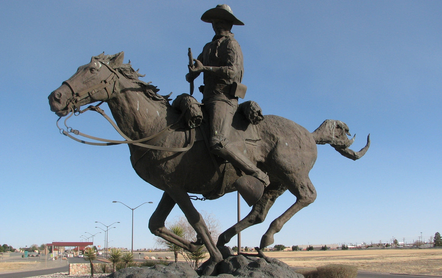 Buffalo Soldier Of El Paso Statue Glossy Poster Picture Photo Print Banner  Booma Prints