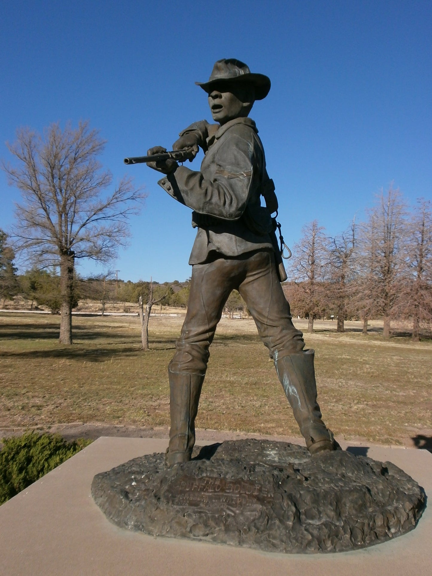 Buffalo Soldier Cpl Greaves Statue Poster Picture Photo Print Banner  Booma Prints