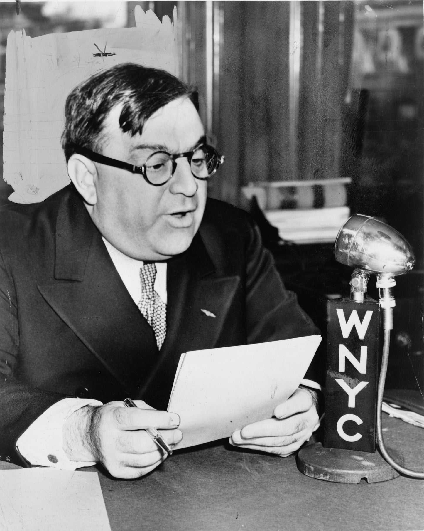 Fiorello Laguardia Wnyc Glossy Poster Picture Photo Print Banner  Booma Prints