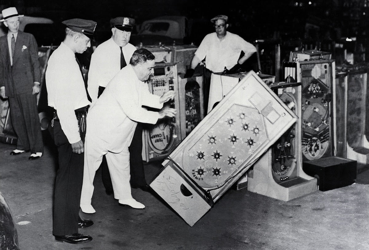 Fiorello Laguardia Pinball Prohibition Poster Picture Photo Print Banner  Booma Prints