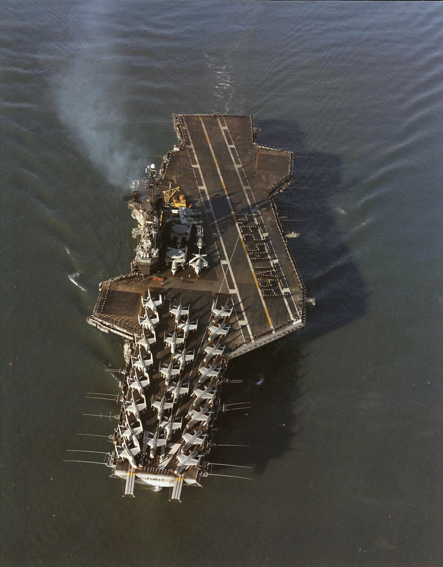 Uss Midway Cva-41 Aerial View Glossy Poster Picture Photo Print Banner  Booma Prints