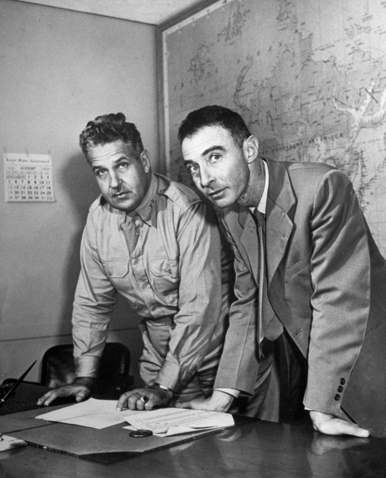 Groves And Oppenheimer Atomic Bomb Poster Picture Photo Print Banner  Booma Prints