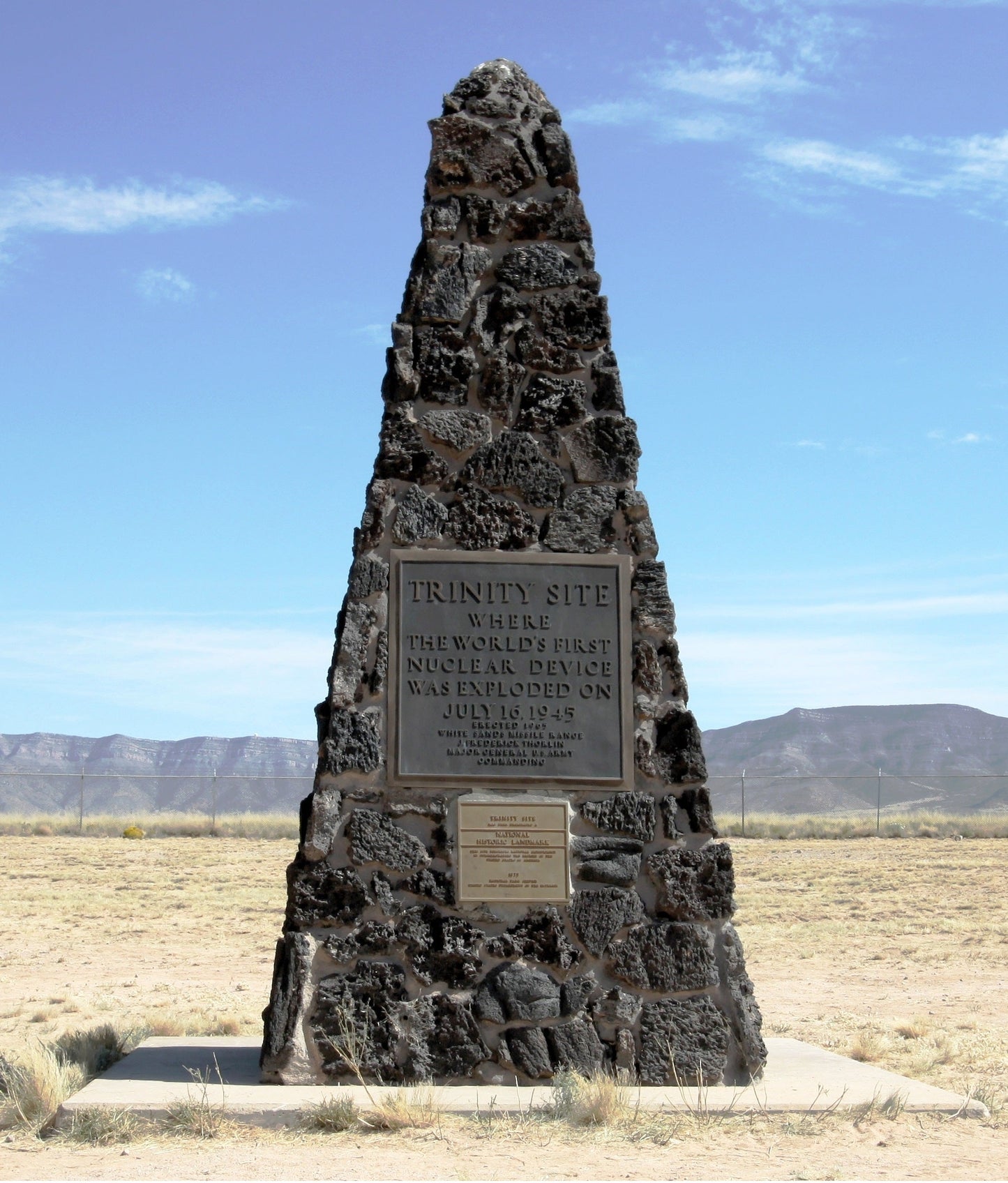 Trinity Test Site Obelisk New Mexico Poster Picture Photo Print Banner  Booma Prints