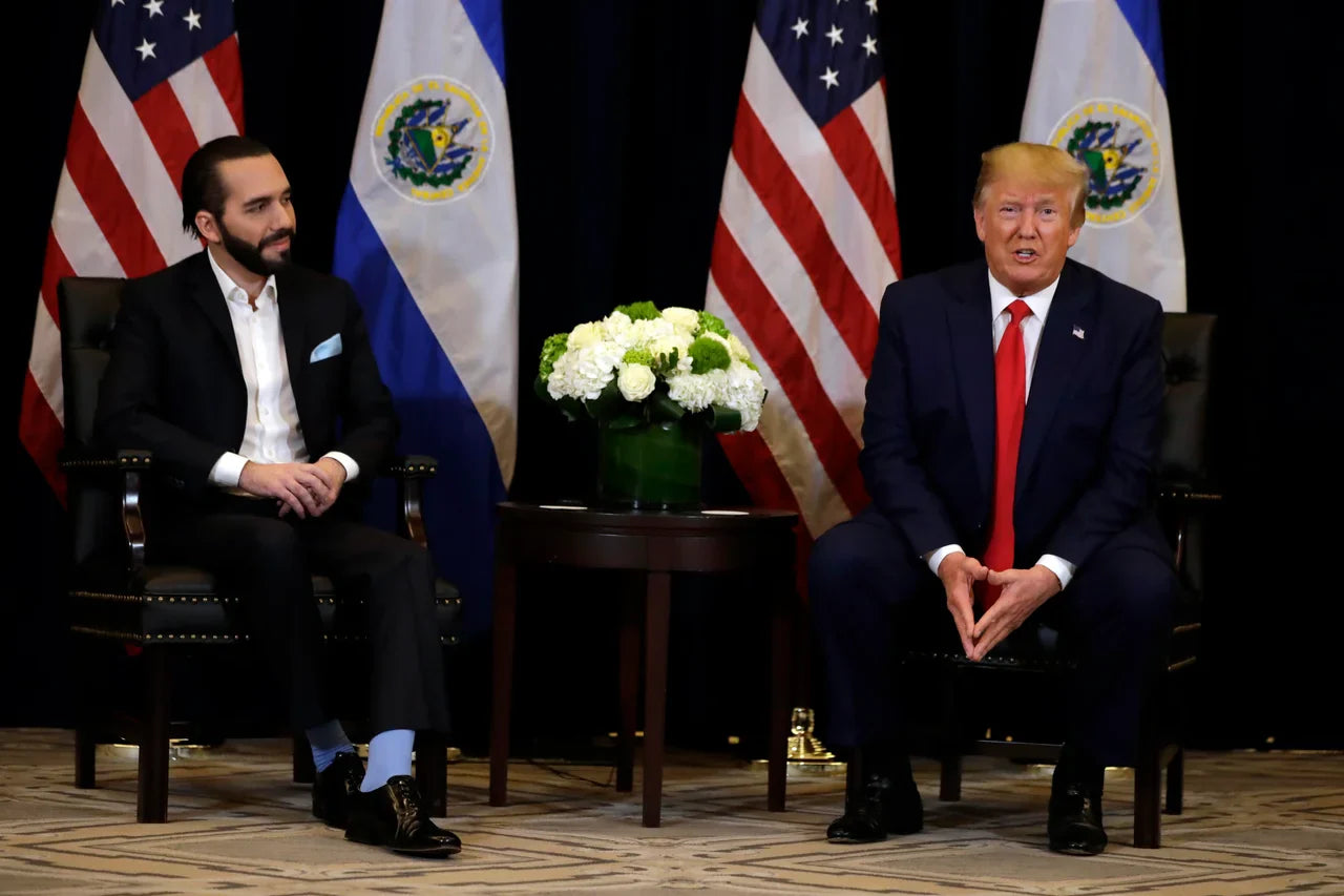 Nayib Bukele Donald Trump 2025 Glossy Poster Picture Photo Print Banner  Booma Prints