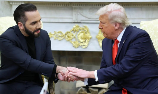 Nayib Bukele Donald Trump Handshake 2025 Poster Picture Photo Print Banner  Booma Prints