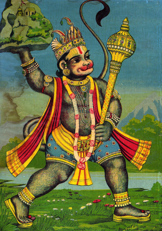 Hindu God Hanuman Animation Glossy Poster Picture Photo Print Banner  Booma Prints
