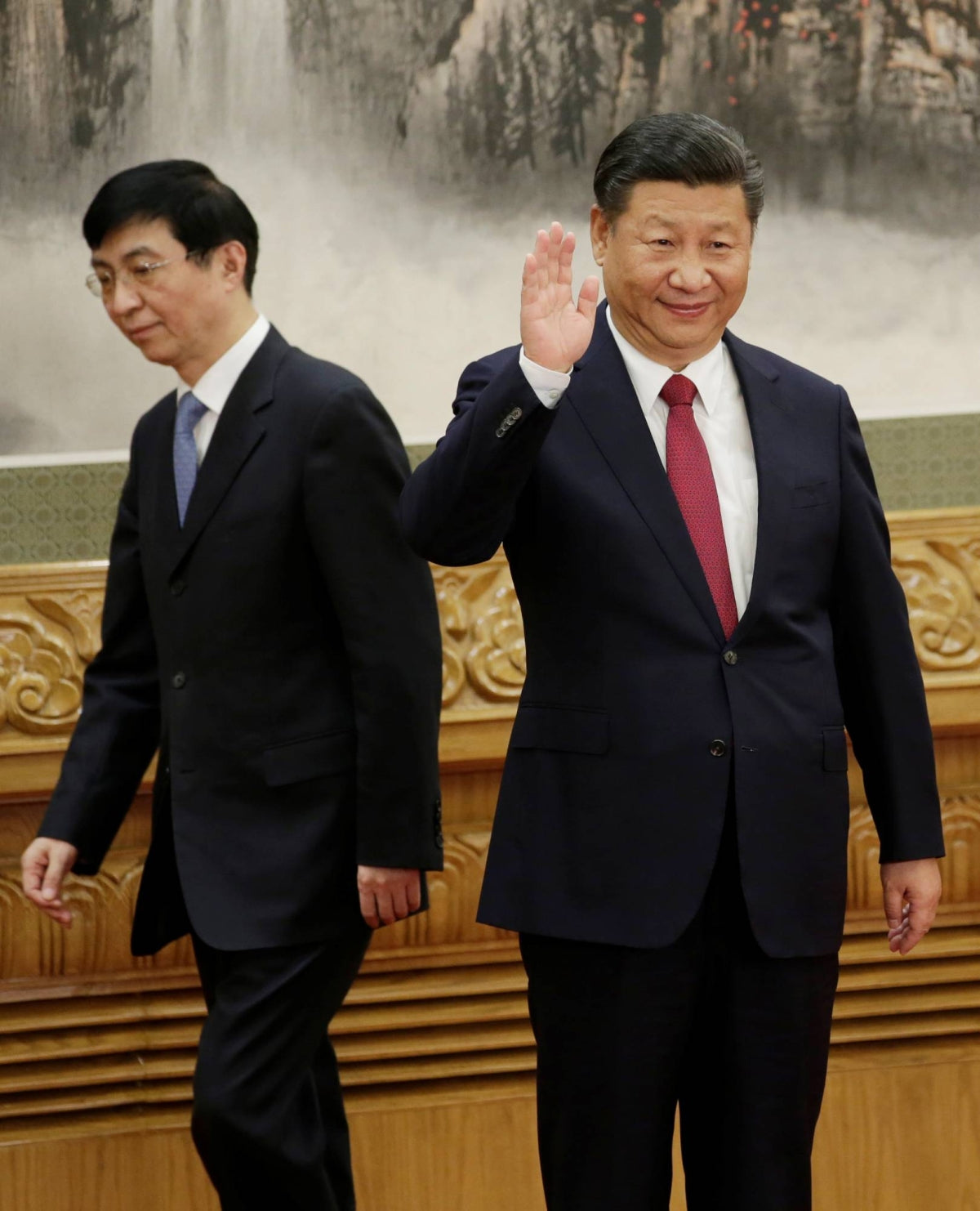 Wang Huning And Xi Jinping Glossy Poster Picture Photo Print Banner  Booma Prints