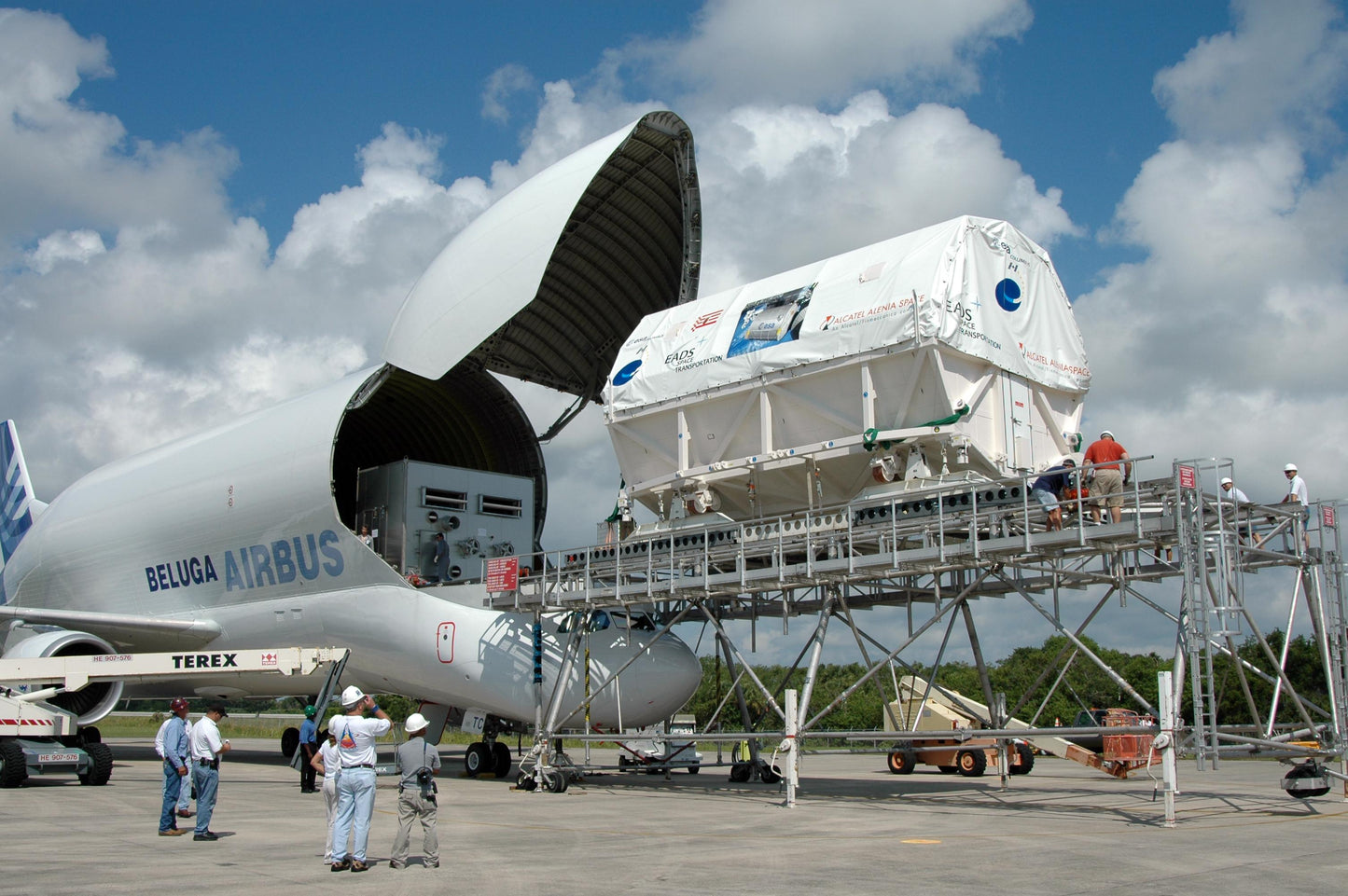 Airbus Beluga Loading Cargo Glossy Poster Picture Photo Print Banner  Booma Prints