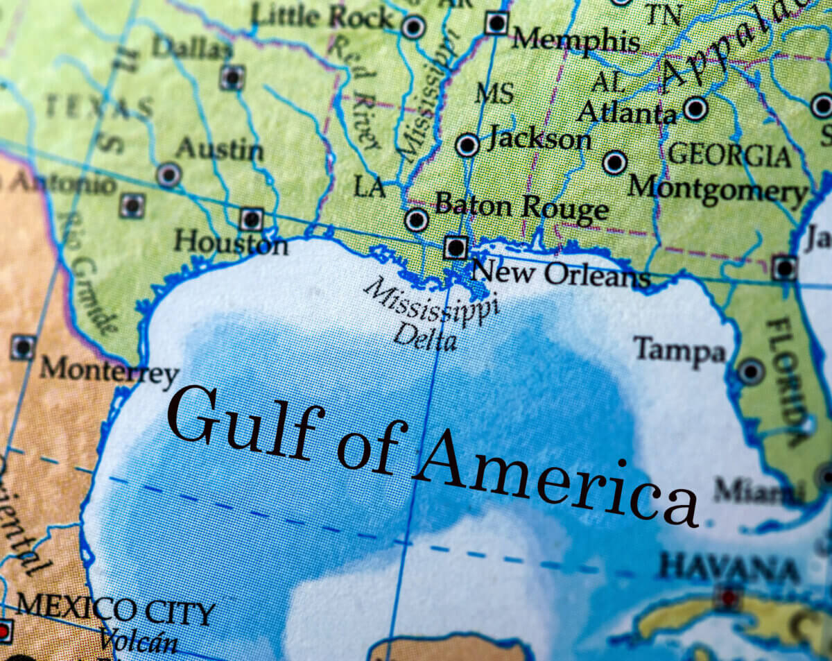 Gulf Of America Geography Glossy Poster Picture Photo Print Banner  Booma Prints