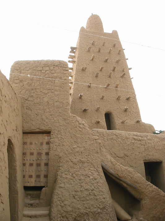Djinguereber Mosque Timbuktu Mali Glossy Poster Picture Photo Print Banner  Booma Prints