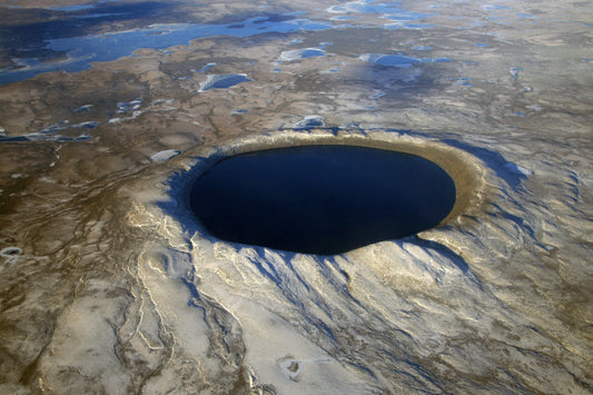 Lake Pingualuit Crater Canada Glossy Poster Picture Photo Print Banner  Booma Prints