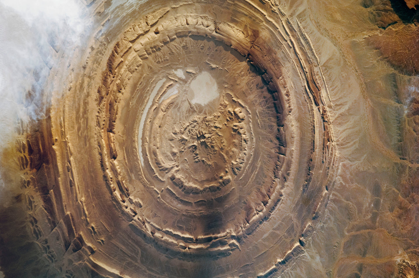 Richat Structure Mauritania Glossy Poster Picture Photo Print Banner  Booma Prints