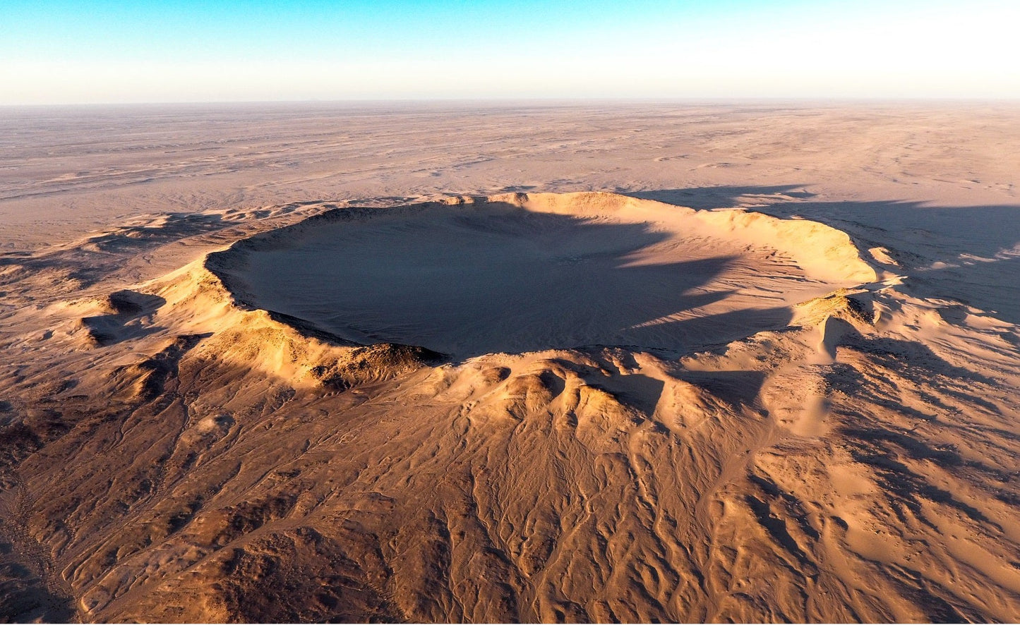Tenoumer Crater Mauritania Glossy Poster Picture Photo Print Banner  Booma Prints