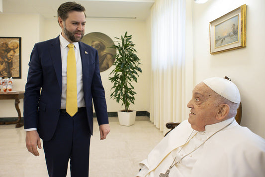 Pope Francis Jd Vance Meeting 2025 Poster Picture Photo Print Banner  Booma Prints