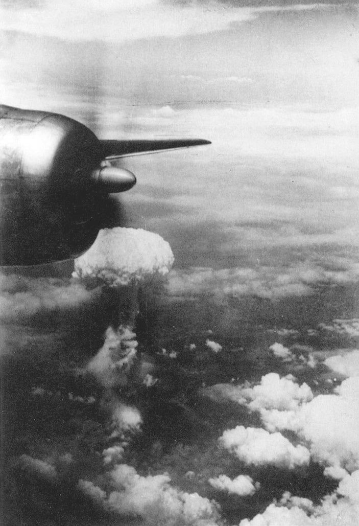 Atomic Cloud Over Nagasaki B-29 Glossy Poster Picture Photo Print Banner  Booma Prints