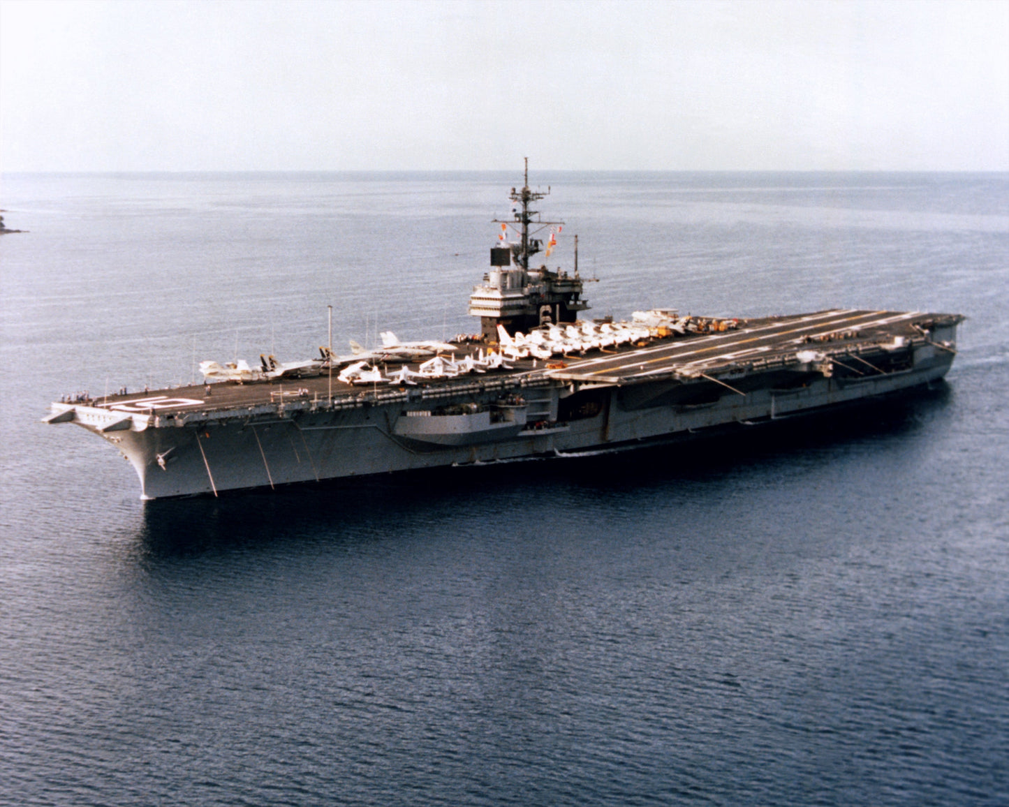 Uss Ranger Cv-61 Aerial View 1983 Glossy Poster Picture Photo Print Banner  Booma Prints