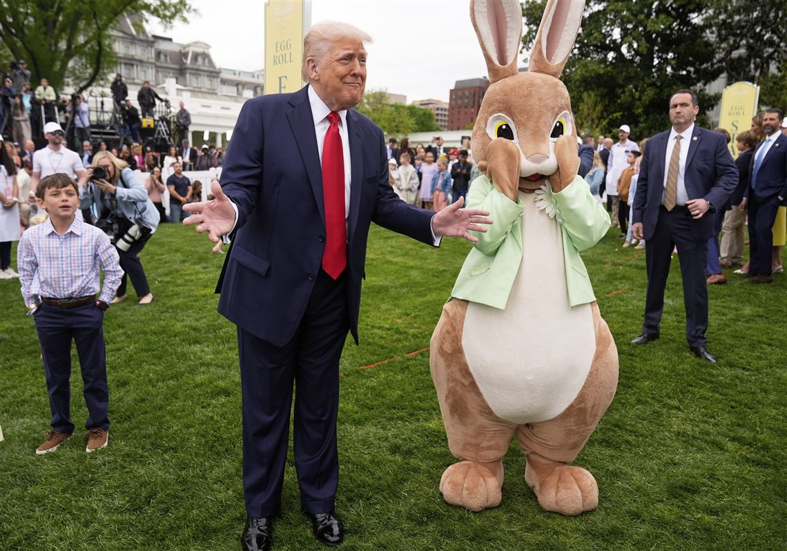Donald Trump Easter Bunny White House Poster Picture Photo Print Banner  Booma Prints