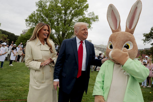 Donald Melania Trump Easter Bunny Wh Poster Picture Photo Print Banner  Booma Prints