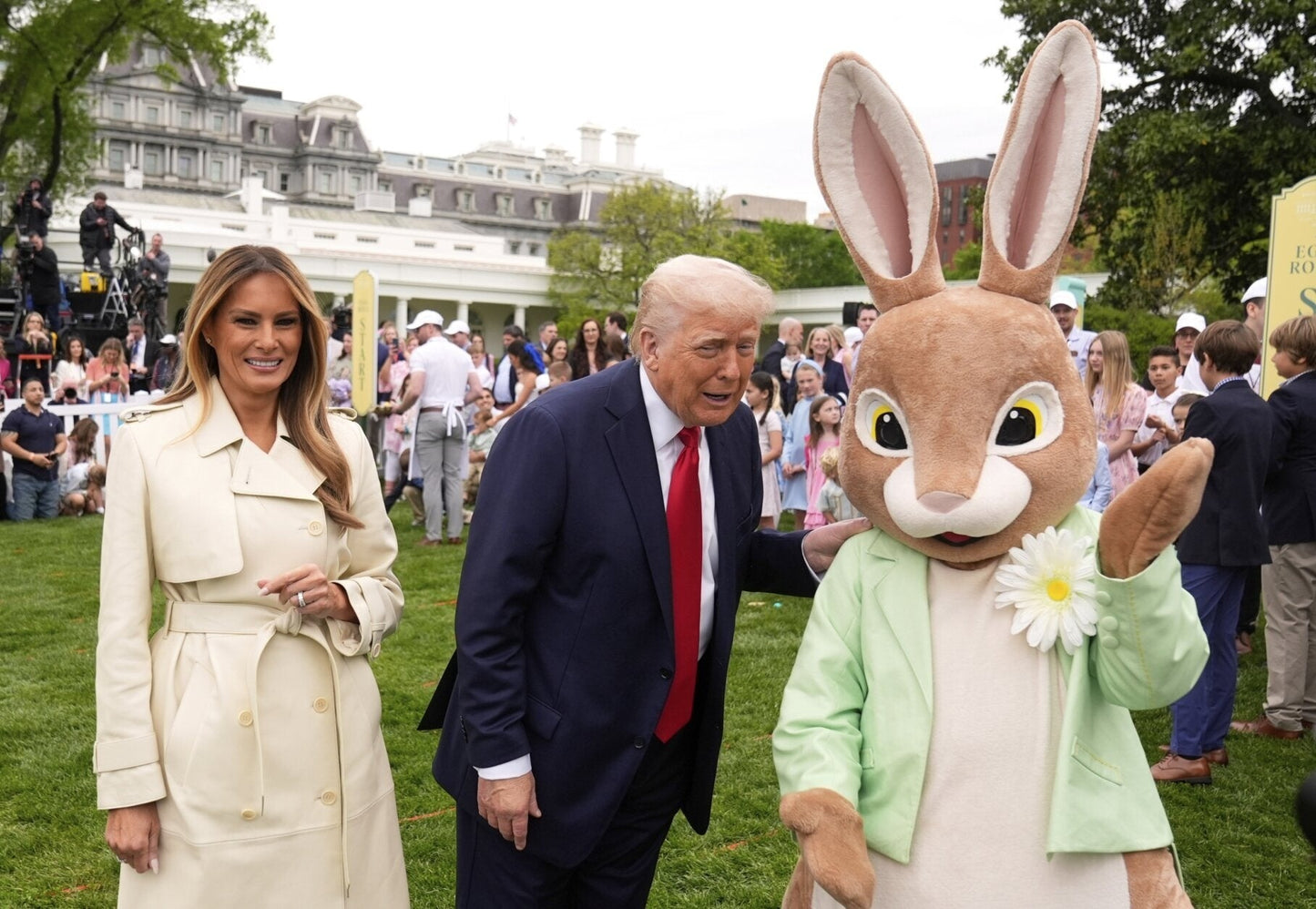 Melania Trump Easter Bunny 2025 Glossy Poster Picture Photo Print Banner  Booma Prints