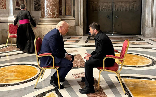 Pope Francis Funeral Trump Zelenskyy Poster Picture Photo Print Banner  Booma Prints
