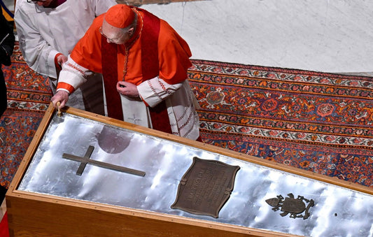 Pope Francis Funeral Sealed Casket Poster Picture Photo Print Banner  Booma Prints