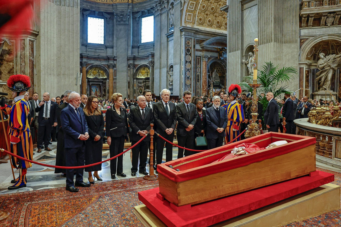 Pope Francis Funeral Casket Respect Poster Picture Photo Print Banner  Booma Prints