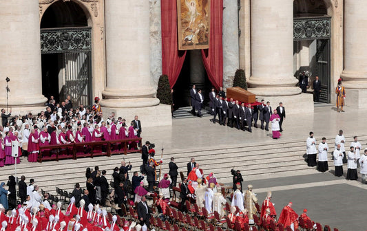 Pope Francis Funeral Procession Glossy Poster Picture Photo Print Banner  Booma Prints