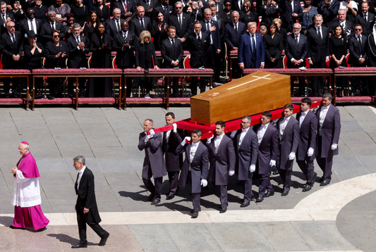 Pope Frcanis Funeral Pallbearers Glossy Poster Picture Photo Print Banner  Booma Prints