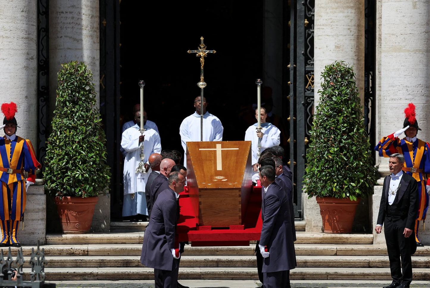 Pope Francis Funeral Casket Pallbearers Poster Picture Photo Print Banner  Booma Prints