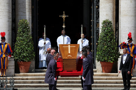 Pope Francis Funeral Casket Pallbearers Poster Picture Photo Print Banner  Booma Prints