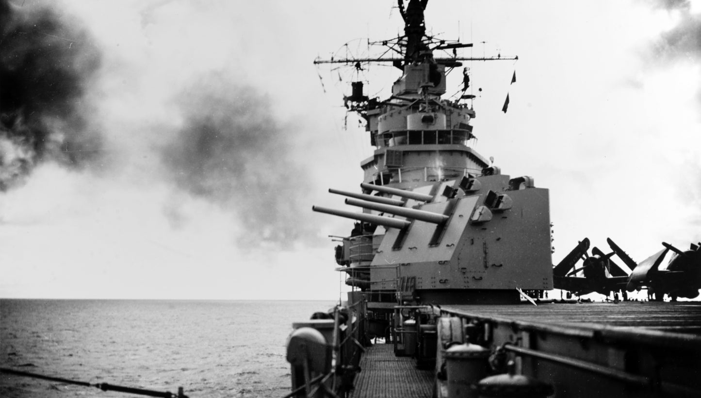 Uss Valley Forge Firing 1949 Glossy Poster Picture Photo Print Banner  Booma Prints