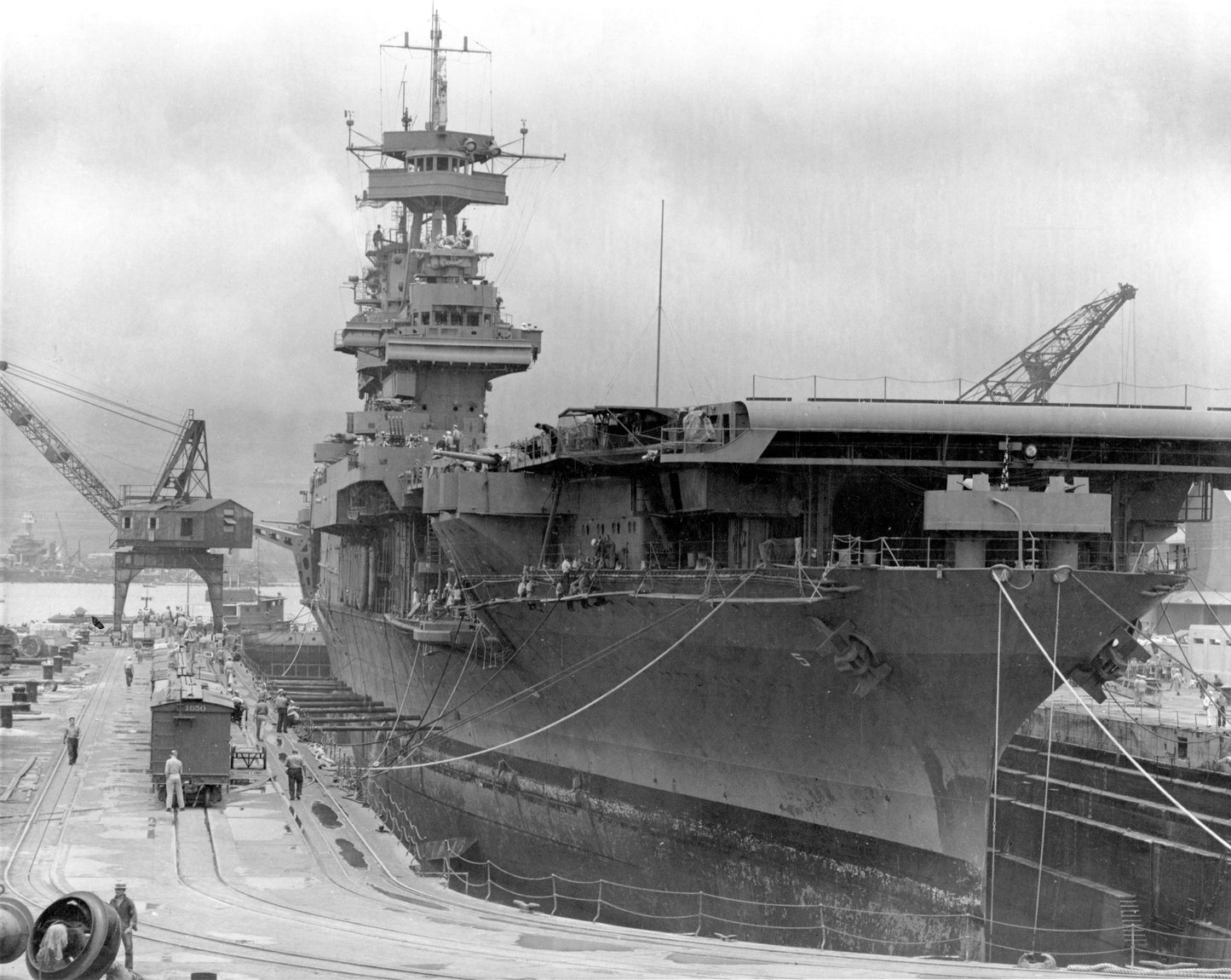 Uss Yorktown Pearl Harbor 1942 Glossy Poster Picture Photo Print Banner  Booma Prints