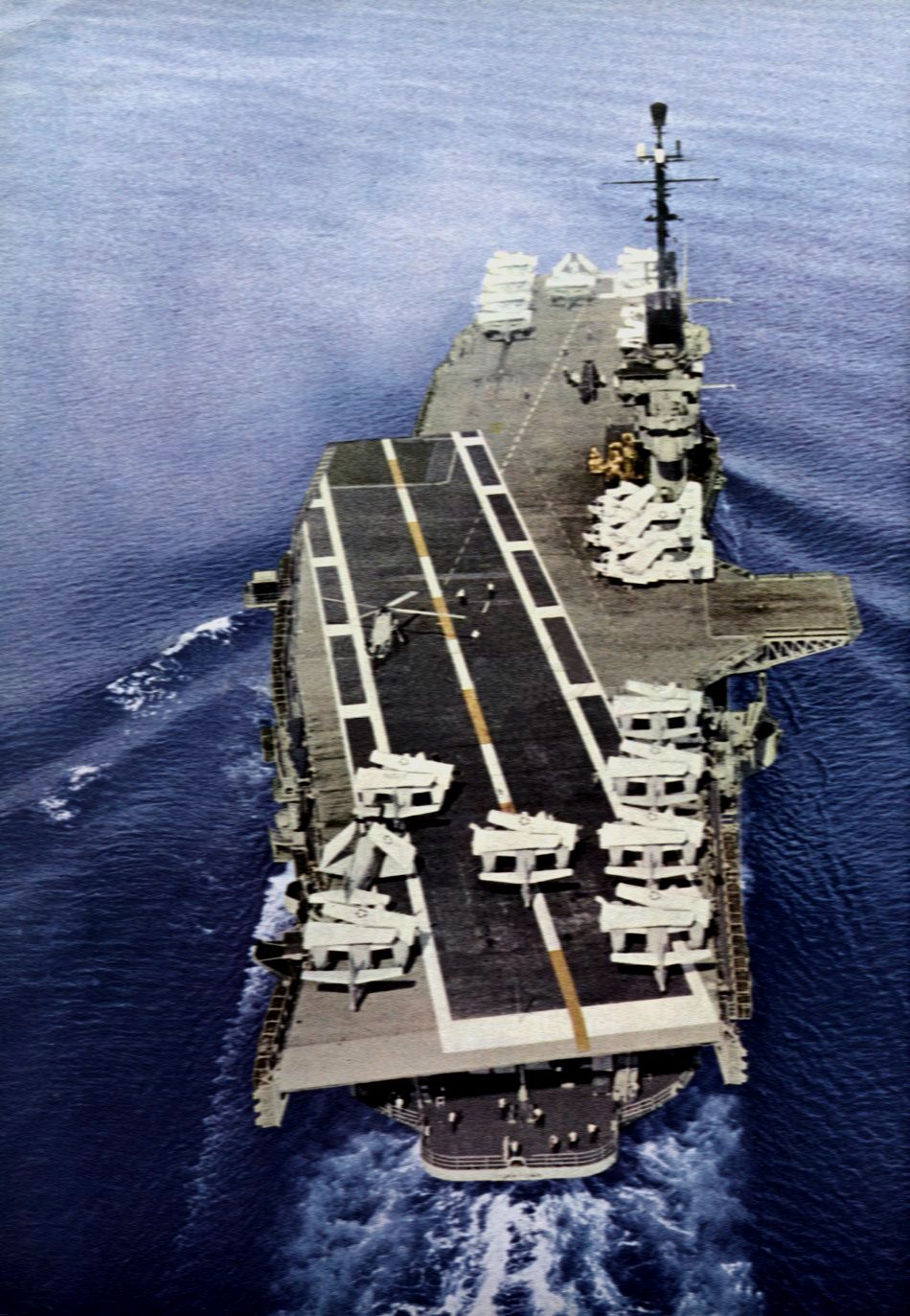 Uss Yorktown Aerial View 1960 Glossy Poster Picture Photo Print Banner  Booma Prints