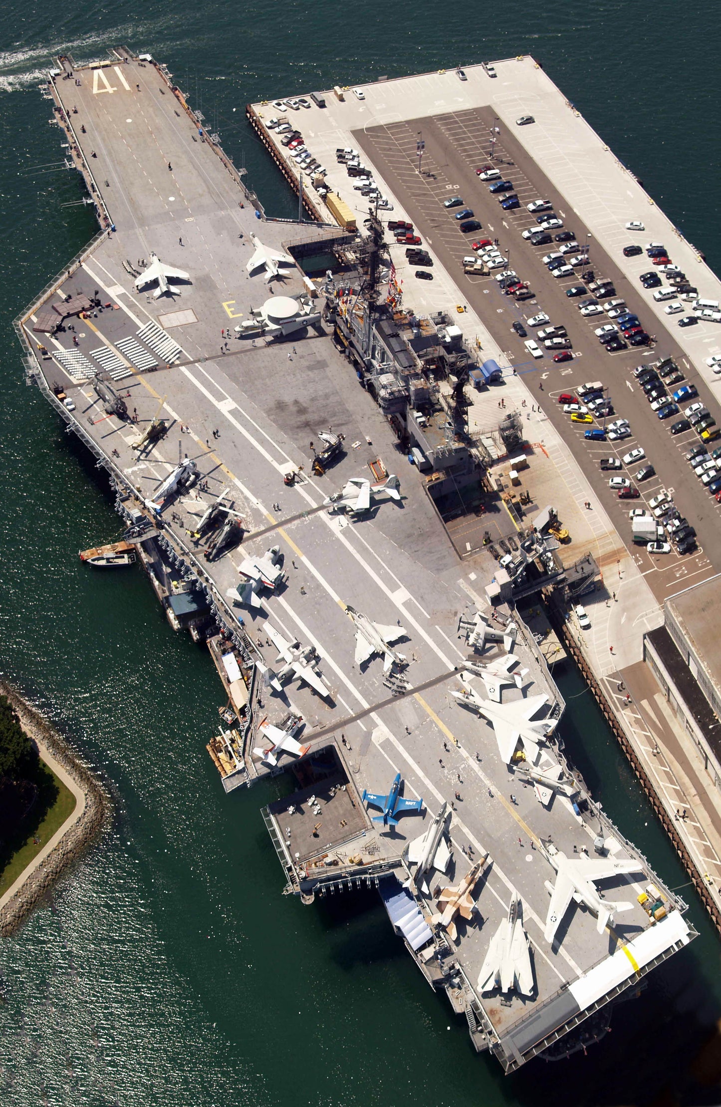 Uss Midway Carrier Ship Aerial Glossy Poster Picture Photo Print Banner  Booma Prints