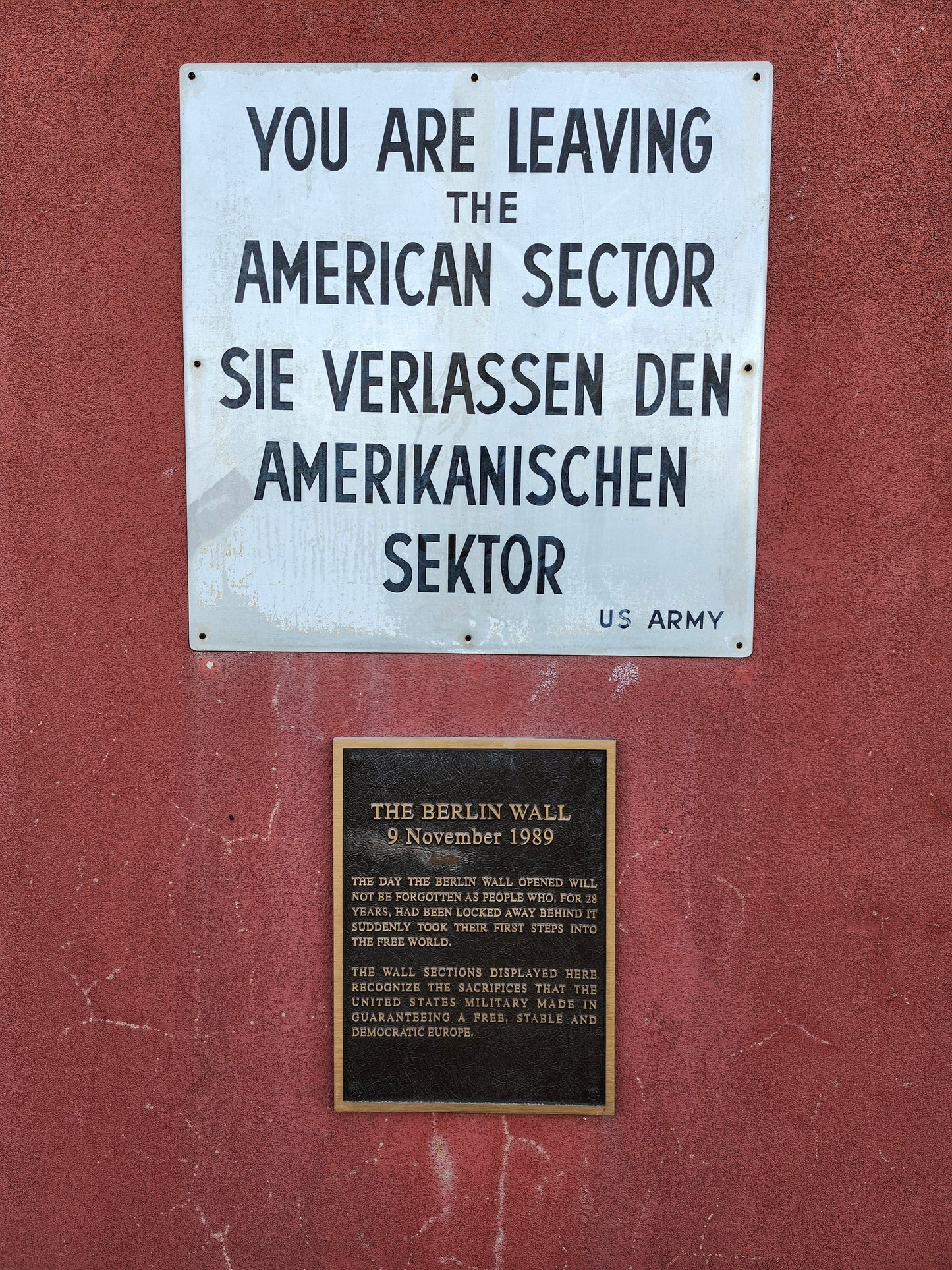 Fort Eisenhower Berlin Wall Display Sign Poster Picture Photo Print Banner  Booma Prints