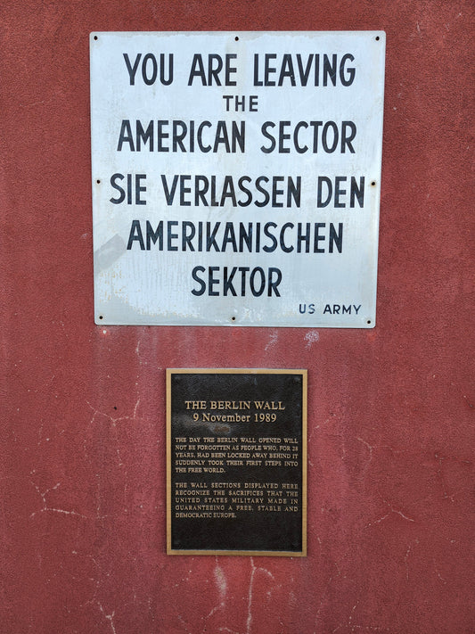 Fort Eisenhower Berlin Wall Display Sign Poster Picture Photo Print Banner  Booma Prints