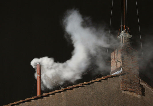 Papal Conclave White Smoke Glossy Poster Picture Photo Print Banner  Booma Prints
