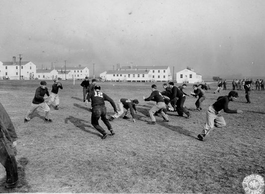 Football At Camp Atterbury Glossy Poster Picture Photo Print Banner  Booma Prints