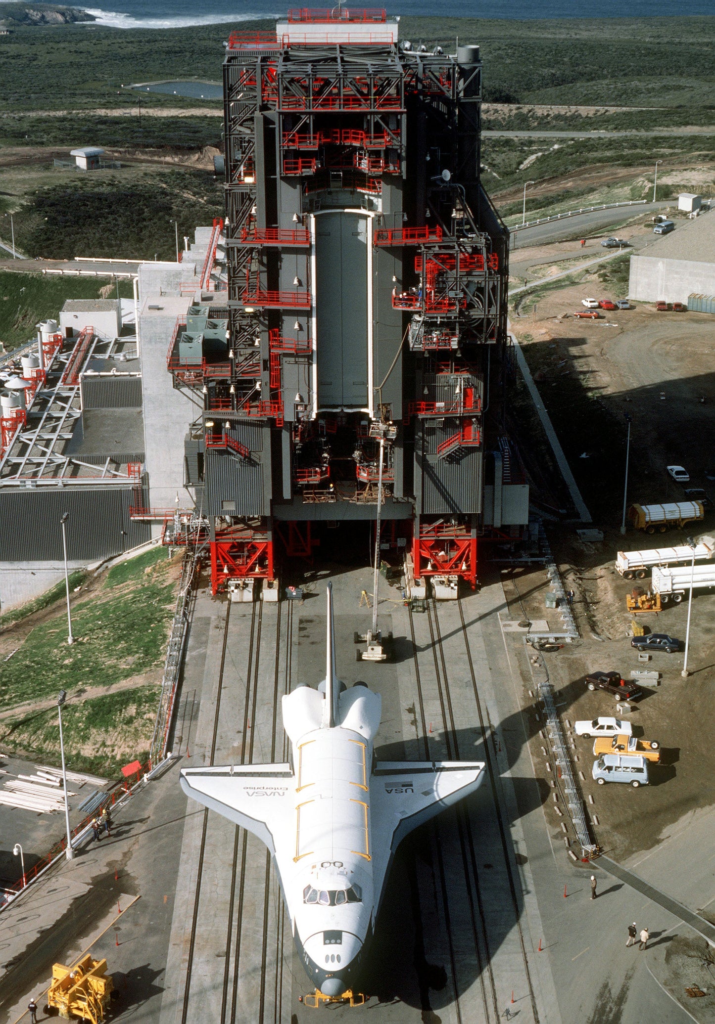 Enterprise At Vandenberg Space Glossy Poster Picture Photo Print Banner  Booma Prints